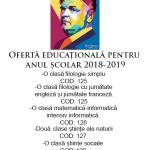 Oferta educațională 2018/2019